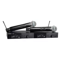 "Shure SLXD24DE/B58-G59" - dviguba skaitmeninė belaidė sistema su dviem rankiniais siųstuvais / mikrofonais