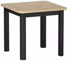 Valgomojo stalas išskleidžiamas Oskar, juoda sp./artisan oak sp., 80 - 200 cm x 80 cm x 76 cm