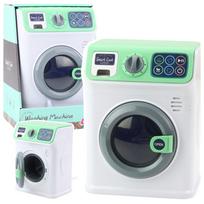 Žaislinė buitinė technika, skalbimo mašina Lean Toys Mini Kitchen Series, balta sp./žalia sp.