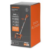 Prekė su pažeista pakuote. Akumuliatorinis sniego valytuvas Daewoo DAST 3421Li SET, 34 cm