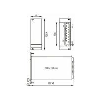 serwerowa SCHROFF SCHROFF PSU Panel przedni do PSM, pojedynczy, 3 HE, 10 HE, ekranowany, 2,5 mm, Al, anodowany przód, przewodzący tył | 4036088204371 | 4036088204371
