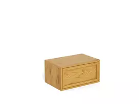 Palmdale bedside table, Top melam. matt wild oak, 46x30x23 cm