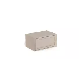 Palmdale bedside table, Top melamine grey, 46x30x23 cm