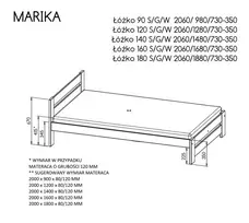 Lova „MARIKA“ – korpuso spalva: balinta pušis