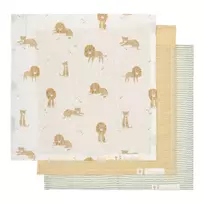 Little Dutch Mouth Wipes muslin set `Safari Leo´