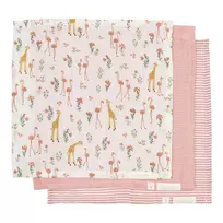 Little Dutch Mouth Wipes muslin set `Blooming Safari´
