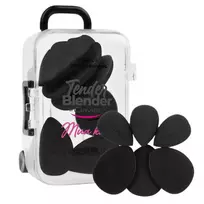 CLAVIER_SET „Tender Blender Mua“ makiažo kempinėlės rinkinys, juodos, 6 vnt.