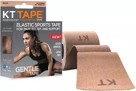 KT Tape GENTLE kineziologinis teipas jautriai odai, sukarpytas, kūno spalvos, medvilninis