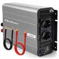 Przetwornica Qoltec Przetwornica napięcia MS Wave | 12V na 230V | 2000/4000W | USB | kompatybilna z LiFePO4 GEL AGM (52684) | 52684 | 5901878526843