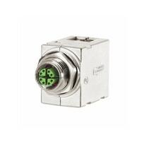MetzConnect BTR METZ CONNECT Przejściówki panelowe M12, kodowane X, do RJ45 - kątowe | 4250184157465 | 4250184157465