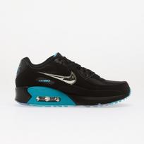 Nike Air Max 90 SE Kids Black/ Chrome/ Gamma Blue/ Ice - Dydis 5.5Y (IM7744-001 Nike Air Max batai)