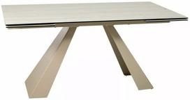 Valgomojo stalas išskleidžiamas Salvadore, smėlio sp./kašmyro sp., 160 - 240 cm x 90 cm x 77 cm