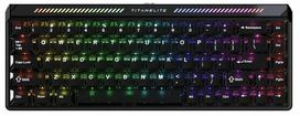 Laidinė žaidimų klaviatūra FGG Madlions Titan 68 Turbo HE FGG-TITAN68-TURBO-Black FGG Amber Pro Magnetic, EN, juoda sp.