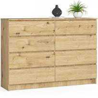 Komoda Akord K140 8SZ CLP PK, artisan oak sp., 99 cm x 138.4 cm x 40 cm