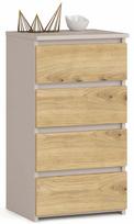 Komoda Akord CL4 PK, kašmyro sp./artisan oak sp., 74 cm x 40 cm x 35 cm