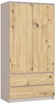Spinta Akord Furniture Factory S90, kašmyro sp./artisan oak sp., 51 cm x 90 cm x 180 cm