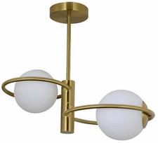 Šviestuvas lubų Light Prestige Dorado LP-002/2C, E14, 2 x 10 W, balta sp. / aukso sp.