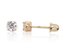 Auksiniai auskarai moterims Diamond Sky "Juno Gold III"