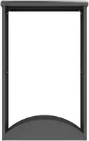 Metalinis malkų stovas HATIS, 98,4 × 52,4 × 160 cm, antracito