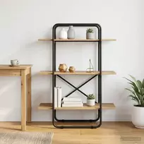 Knygų lentyna 3 aukštų 60 x 35 x 105 cm PB Artisano ąžuolo