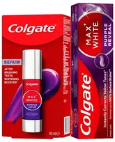 Colgate Max Baltas Violetinė – dantų balinimo rinkinys