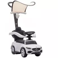 Paspiriama mašinėlė 3-in-1, licencijuota „Mercedes-Benz“, balta ir juoda, 83 x 40 x 90 cm