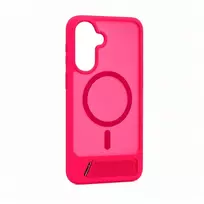 Dėklas Aizmugurējais vāciņš Evelatus Samsung Galaxy A17 4G / A17 5G Rubber Coated MagSafe With Stand Case Hot Rožinė