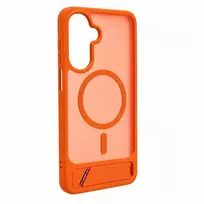 Dėklas Aizmugurējais vāciņš Evelatus Samsung Galaxy A17 4G / A17 5G Rubber Coated MagSafe With Stand Case Oranžinis