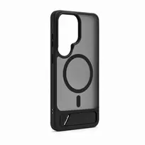 Dėklas Aizmugurējais vāciņš Evelatus Samsung Galaxy S26 Ultra Rubber Coated MagSafe With Stand Case Juodas