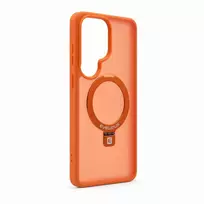 Dėklas Aizmugurējais vāciņš Evelatus Samsung Galaxy S26 Ultra Shield Case With MagSafe & Stand Matte Ring Oranžinis