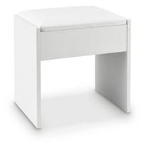 Taburetė prie tualetinio stalo Melly 40x30x43 cm balta