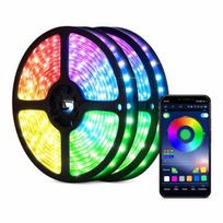 Išmaniosios LED juostos su RGB muzikos sinchronizacija, laikmatis, ryškumo reguliavimas, 1 vnt.