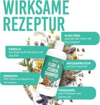 Šunų šampūnas nuo blusų ir erkių su arbatmedžio aliejumi, 500 ml