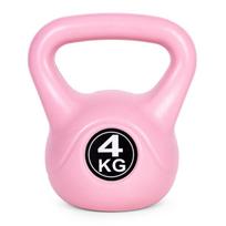 Kettlebell virdulys 4 kg mankštai hantelis kamuolys kettlebell apkrova fitness pink ModernHome