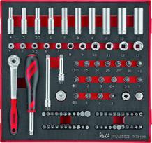 Teng Tools Ted1489 1/4" 89 dalių lizdinių raktų rinkinys