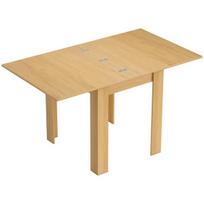 Valgomojo stalas su prailginimo mechanizmu, 140x80x77.5 cm, natūralaus medžio