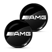Automobilio spynos rakto skylės lipdukai Durų spynos apsauga Automobilio 3D lipdukai Mercedes Benz AMG W204 W205 W212 W213 W222 x153 W176 W177 Raktų pakabuko aksesuaras 2Pcs black