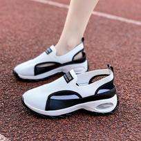 Fashion Women Sport Shoes New Outdoor Comfortable Wear Baotou Sneakers Anti-Slip Breathable Hollow Out Slip-On Sneakers Zapatos De Mujer 36