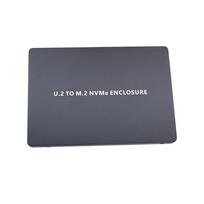 M.2 NVME SSD į U.2 SFF-8639 adapterio dėklas Aliuminio lydinio dėklas gray