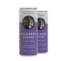 Blue Tokai Coffee Roasters Classic Bold Cold Brew Can 250ml | Ready to Drink Coffee | 100% Arabica Beans | Pack of 2 (250ml x 2) 500ML white