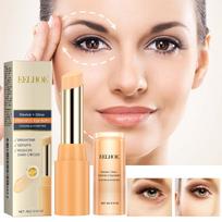 Vitamin C Eye Balm Moisturizing Eye Bag Removal Dark Circles Reduce Fine Lines Anti Puffiness Brightening Eye Cream Stick 4g beige