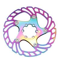 6 Hole Disc Brake Rotors Bicycles Brake Mountain Bike Brakes Rotors Adapter 140/160/180/203mm Floating Brake Rotors 160MM