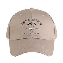 Torres del Paine Chile Patagonia Woman Man Summer Baseball Cap Adjustable with Curved Brim Duckbill Cap Protection Sun Hats Adjustable beige