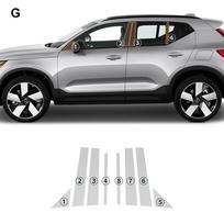 TPU Paint Protective Film for Volvo XC40 Recharge 2023-2025 B Pillars Headlight Rearview Anti Scratch Pre Cut PPF A B pillars film juoda