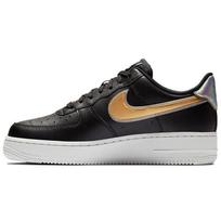 Nike Air Force 1 Low Metallic Swoosh Black Women's AR0642-002 35.5 black
