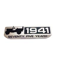 1941 Metal Car Sticker Applicable to Jeep SUV Wrangler Grand Cherokee Commander Compass, 3D Metal Decoration Sticker po1 black