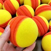 High Bounce PU Foam Tennis Ball Soft Safe 3.5 Inch 1PC Odorless for Indoor Tennis Drills Beginner Practice Kids Play one size red