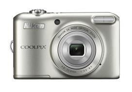 Nikon COOLPIX L28 Digital Camera, Silver - 20.1MP, 5x Optical Zoom, AA Battery Powered, HD 720p Video