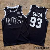 Kpop BTS Krepšinio marškinėliai Unisex Be rankovių Tinklelio liemenė Sportiška liemenė Laisvalaikio gatvės apranga Vasaros koncertas Gerbėjų palaikymas Prekės XXXXXL white