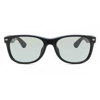 Ray Ban Unisex Rb2132f New Wayfarer Asian Fit Sunglasses 601 52 Shiny Black/55-18-140 white